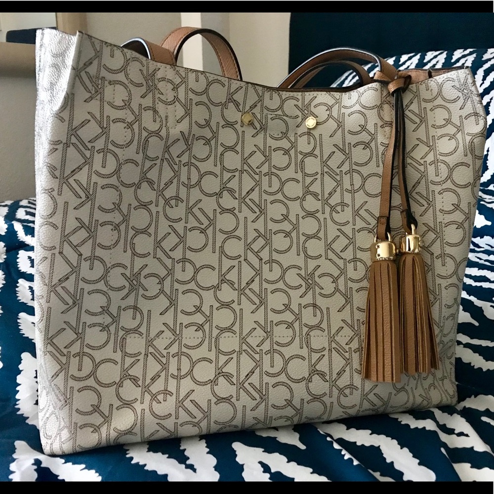 Calvin Klein Reversible Monogram Tote